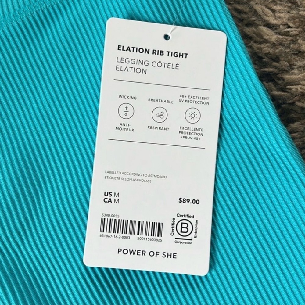 Athleta Blue High-Waisted Leggings - Picture 4 of 4
